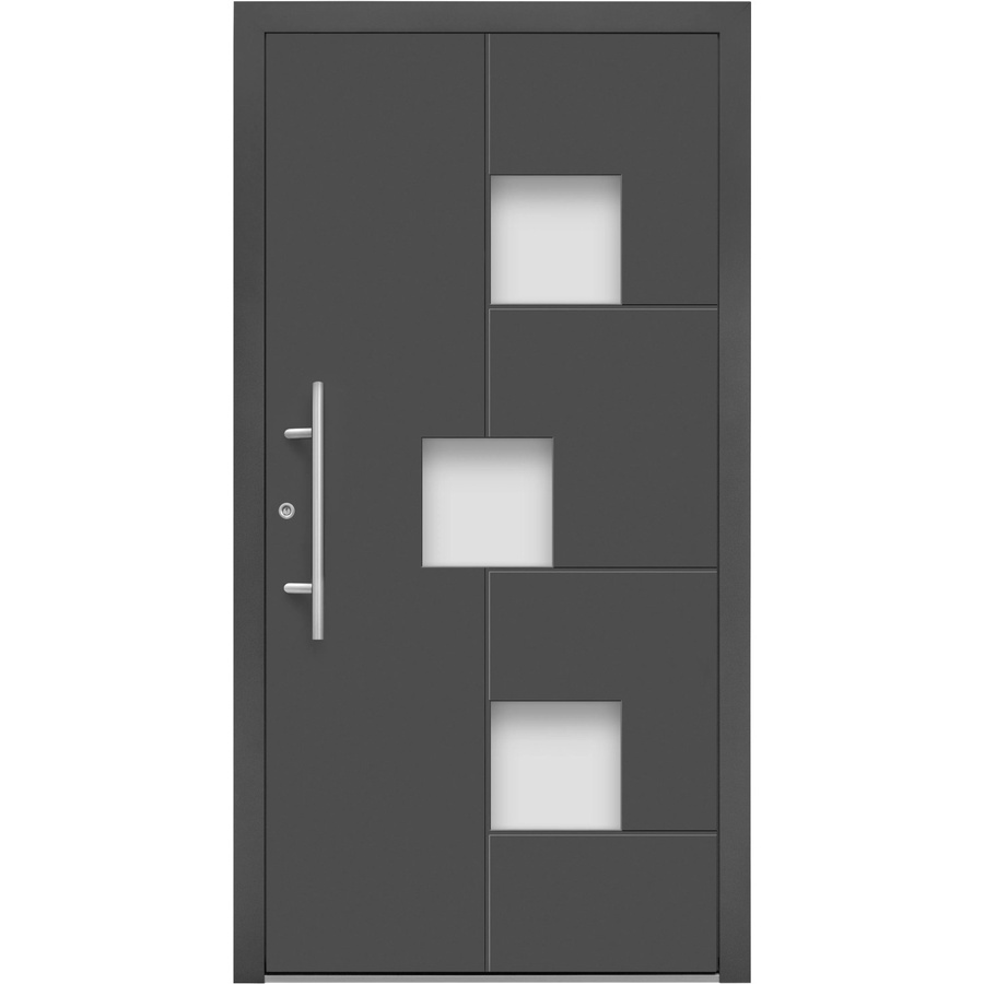 Splendoor Moderno M530/P Aluminium-Haustür mit Glaseinsatz in Anthrazit Metallic, B: 110 cm, H: 210 cm, Anschlag Links - Bild 2