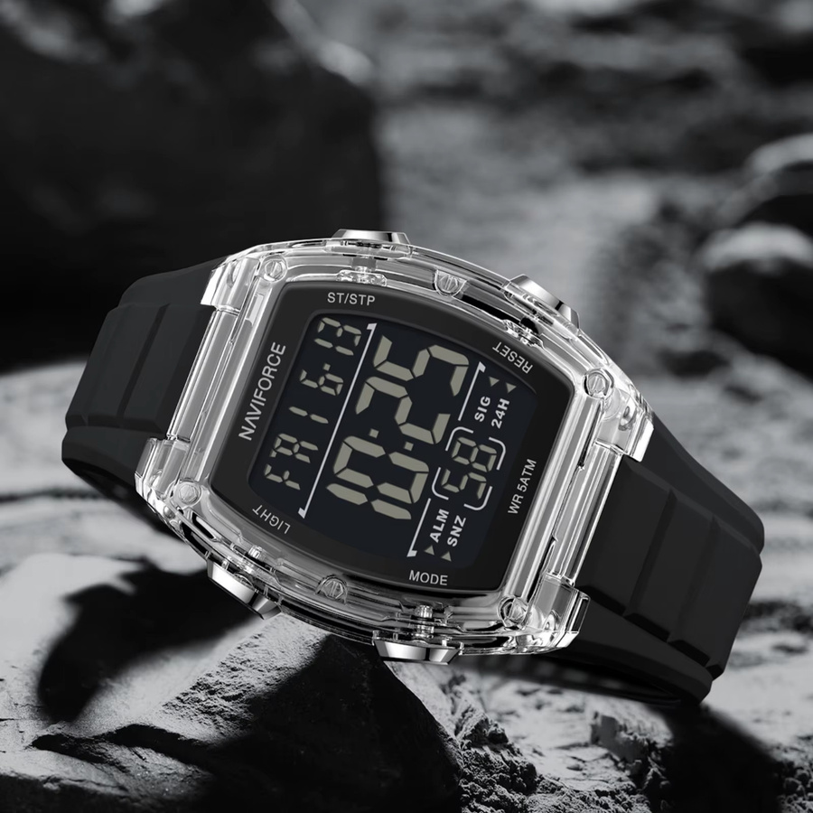 Naviforce Digitaluhr, Kunststoff, Schwarz, Herren - Bild 2