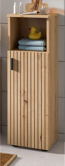 Inn.Furn Badezimmer Kommode Livia in Eiche Braun, Breite: 30 cm, Höhe: 95 cm - Bild 1