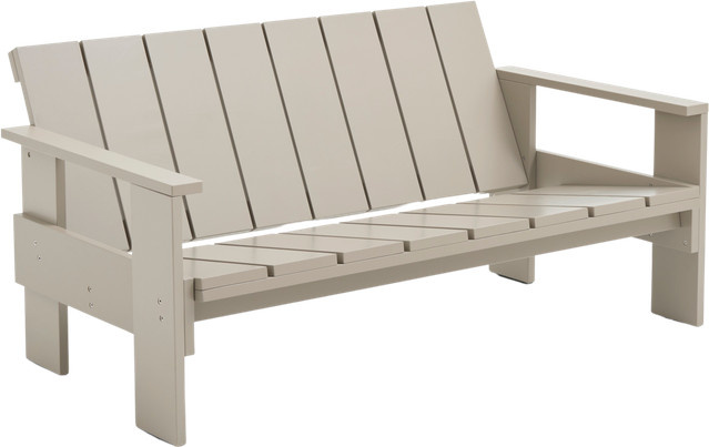HAY Crate Lounge Sofa beige B/T/H: 134,5 x 77 x 77 cm - Bild 1