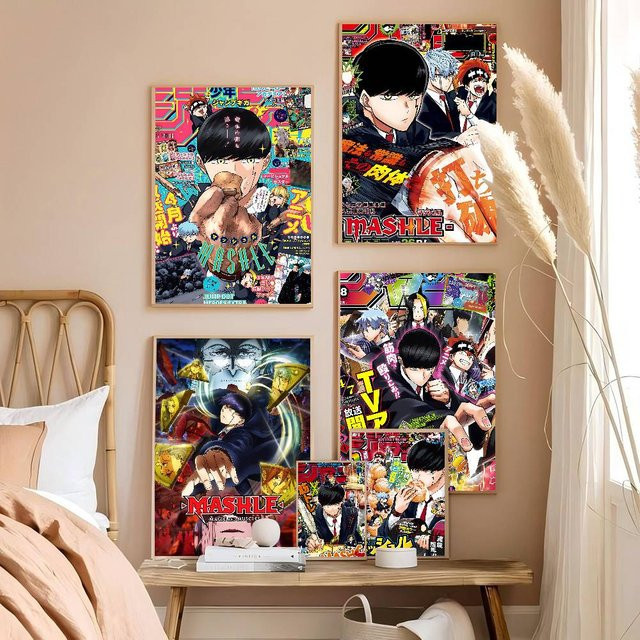 Mashle Magic And Muscles Mash Anime Vintage Poster Wanddekoration Multicolor - Bild 1