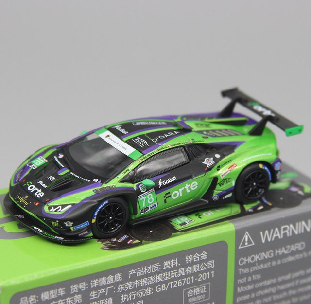 MINIGT Lamborghini Huracán GT3 EVO2 # 78 Forte Racing 2024, Modellauto, 1:64, Metall - Bild 1