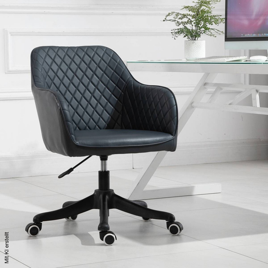 Vinsetto Massagestuhl MH921-298V01 Executive Chair in Grau Anthrazit mit Kunstleder und Samt-Details für Home Office und Büro - Bild 2