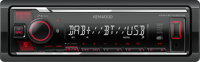 Kenwood KMM-BT408DAB Autoradio mit Bluetooth in Schwarz - Bild 1