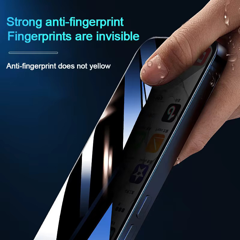 Lucu Vakker Sichtschutz-Displayschutzfolie für iPhone X XS Max XR 11 12 13 14 15 Pro Mini Plus Anti-Spy gehärtetes Glas im Set von 1 bis 4 Stück - Bild 5