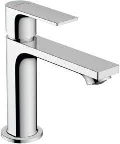 Hansgrohe Waschtisch-Einhebelmischer Rebris E 110 mit Zugstangen-Ablaufgarnitur in Chrom - Bild 1