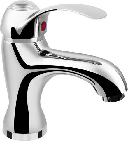 WELLWATER Einhebelmischer für das Waschbecken in Silber, verchromt mit Cold-Start und Comfort-Öffnung - Bild 1