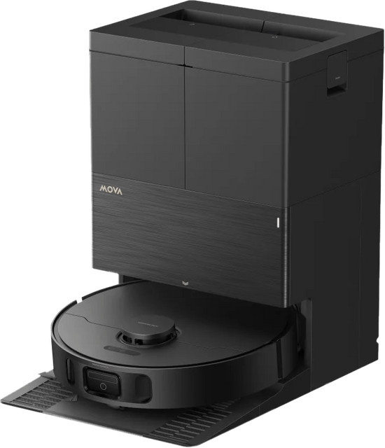 Mova E50 Pro Ultra Saugroboter in Schwarz mit App-Steuerung und Selbstreinigungsstation inklusive Heißwasserfunktion - Bild 1