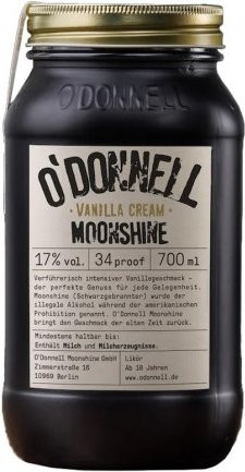 O'Donnell Moonshine Liqueur & Aperitif Vanilla Cream 0,7 l - Bild 1