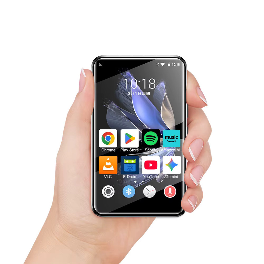 Famue Android 10 MP4-Player mit 4-Zoll-IPS-Bildschirm, WLAN und Bluetooth in Schwarz - Bild 4