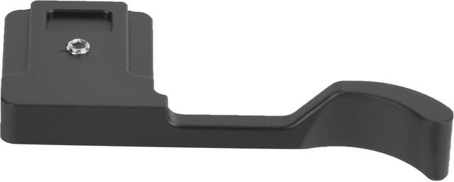 Mini Kameraplatte aus Metall in Schwarz als Daumen-Griff für Fujifilm - Bild 1