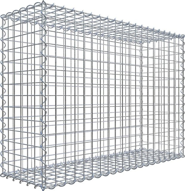 Gabiona Spiralgabione aus Stahl in Silbergrau, B/T/H: 100 x 30 x 70 cm - Bild 1