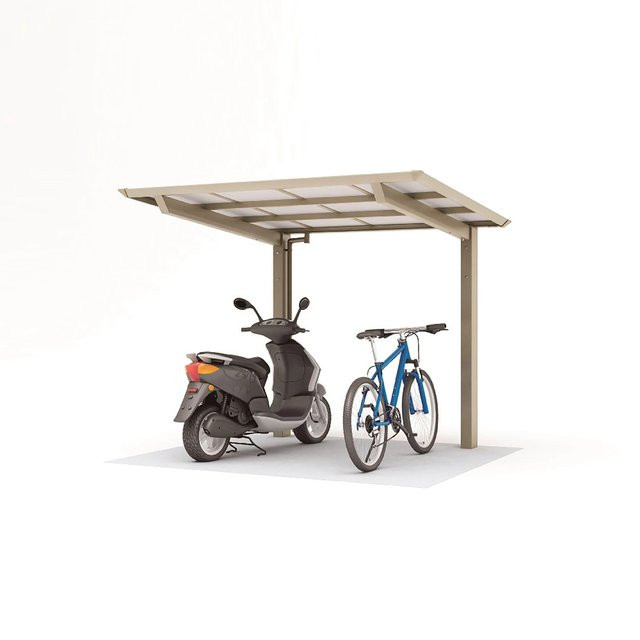 Ximax Einzelcarport Smart Port Typ 60 in Edelstahl-Look, B/T: 209,6 x 253,4 cm, silberfarben - Bild 1