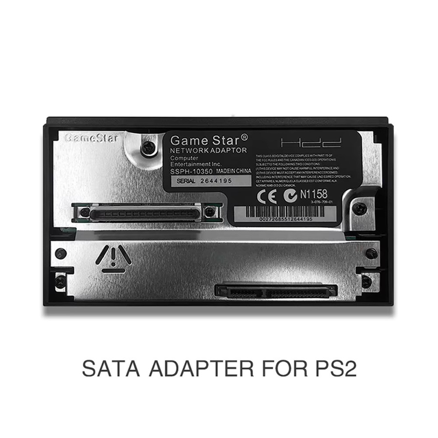 ALLOET Universeller Spielekonsolen-Adapter SATA/IDE für PS2, Netzwerkadapter für 2,5 und 3,5 Zoll SATA HDD, Schwarz - Bild 5