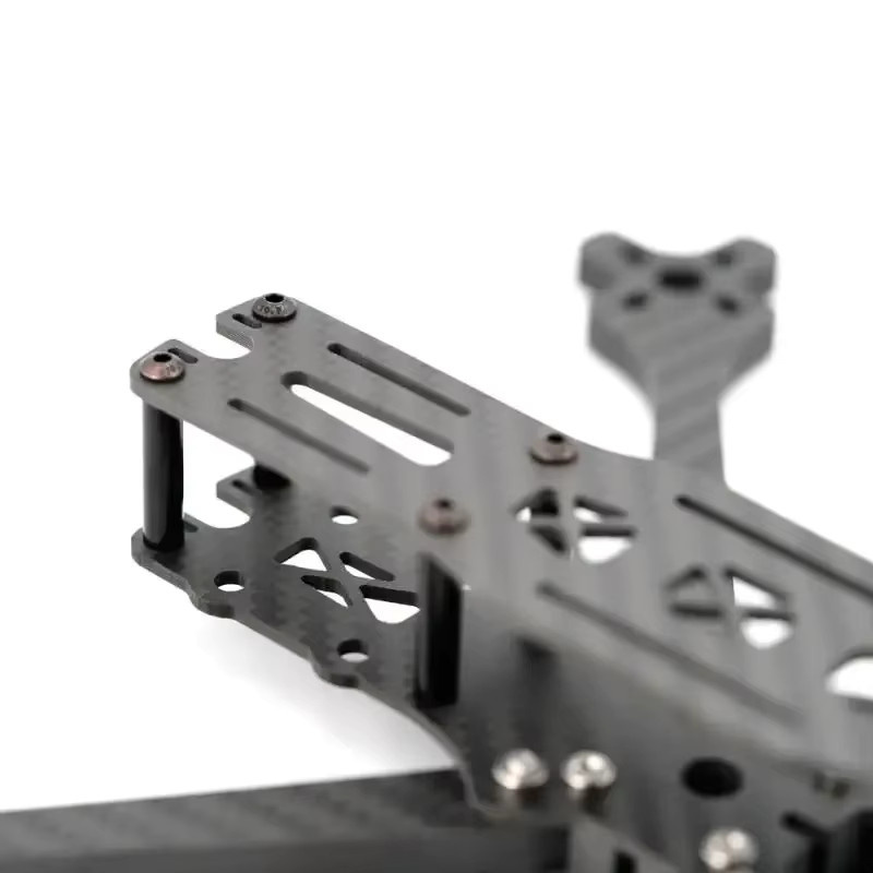 TBS Source One V6 5 Zoll FPV Rahmen Wide-Stance X Carbon Fiber Kit in Schwarz - Bild 2