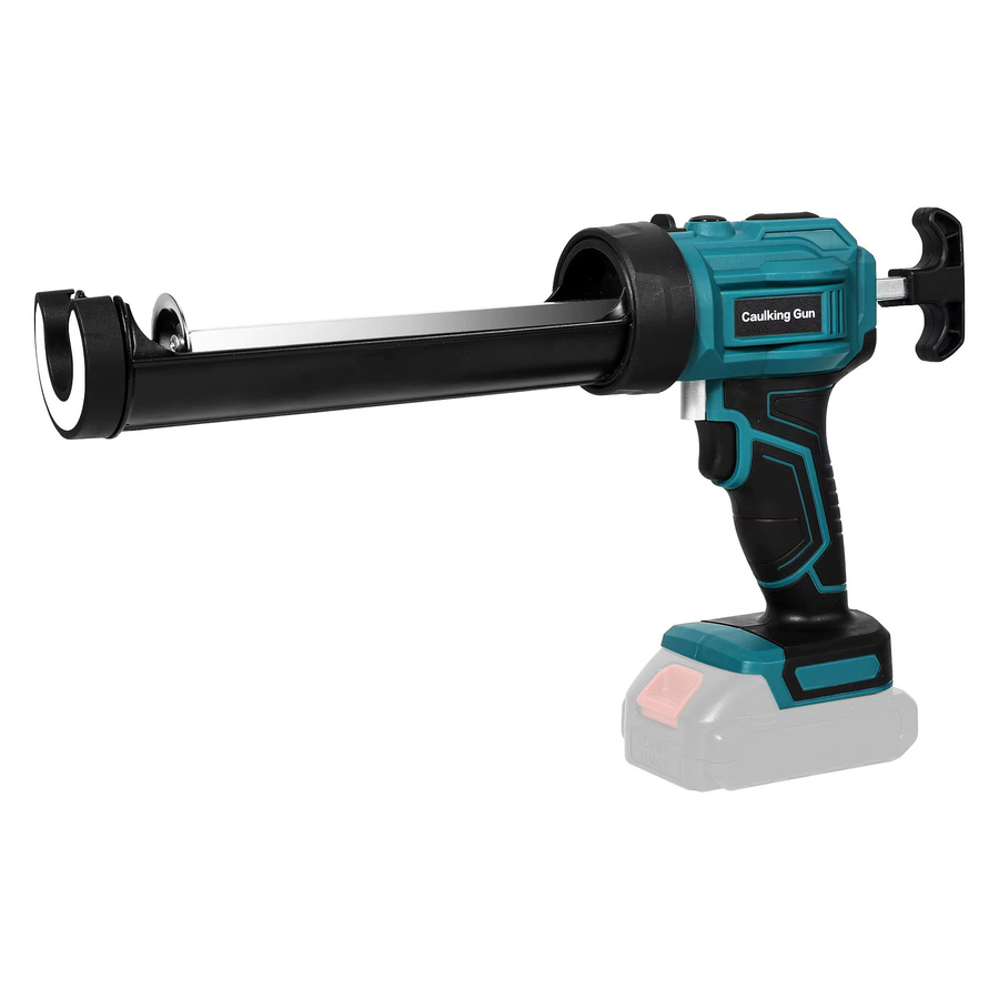 DWiusty Kabellose elektrische Kartuschenpistole in Blau mit 21V Akku, Ladegerät und LED-Licht, 4-stufig einstellbar und tropfsicher für 300ml Kartuschen - Bild 6