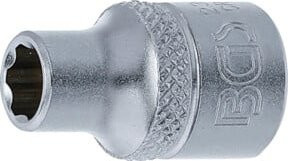 BGS Steckschlüssel-Einsatz Super Lock mit 10 mm (3/8 Zoll) Innenvierkant Antrieb und 7 mm Schlüsselweite in Silber - Bild 1