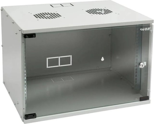 HMF Serverschrank Netzwerkschrank 7HE 19 Zoll Lichtgrau - Bild 1