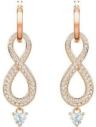 Swarovski Infinity Love Ohrstecker, Roségold, Damen - Bild 1