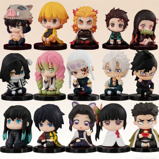 Bandai Demon Slayer, Q-Version Sitzende Geisterpuppe, 5-teiliges Set - Bild 1