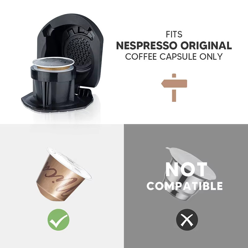 Wiederverwendbarer Adapter für Dolce Gusto Maschinen zur Nutzung von Nespresso Kapseln in Schwarz - Bild 3