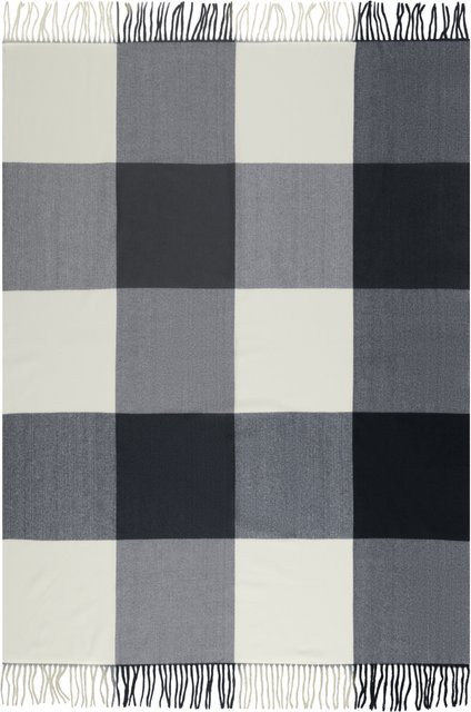 LIVARNO Wohndecke mit Fransen in Grau, B/B: 130 x 170 cm - Bild 1