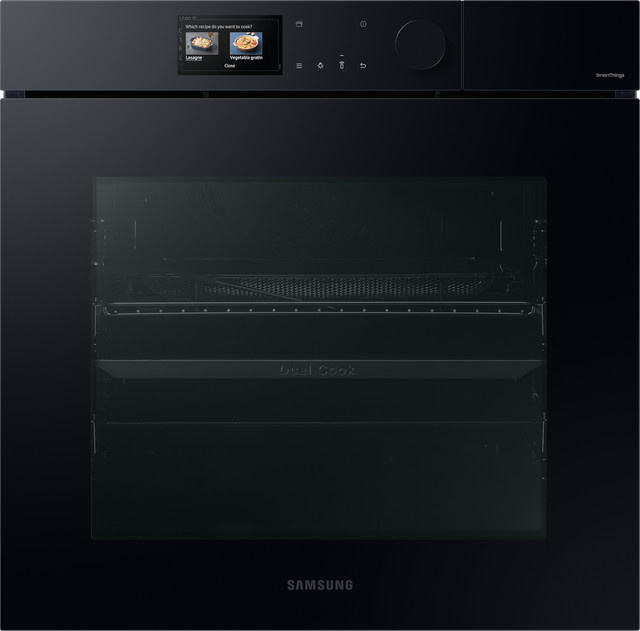 Samsung Dual Cook Steam Serie 7 Einbaubackofen mit Innenkamera, 76 l, Pyrolyse, Schwarz, Breite: 60 cm - Bild 1