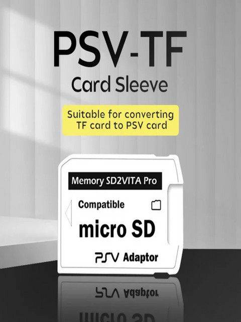 Aolion SD2Vita Speicherkarte Adapter für PS Vita 1000 und 2000 in Weiß - Bild 1