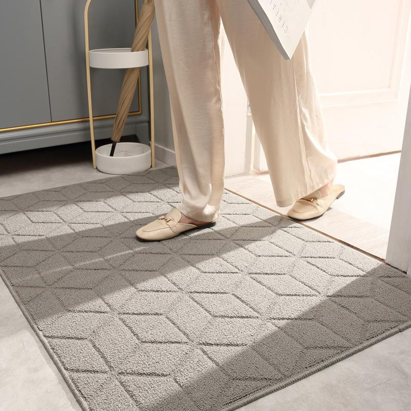 Rutschfeste Eingangsmatte aus Polyester zur Staubentfernung, B/B: 60 x 90 cm - Bild 1