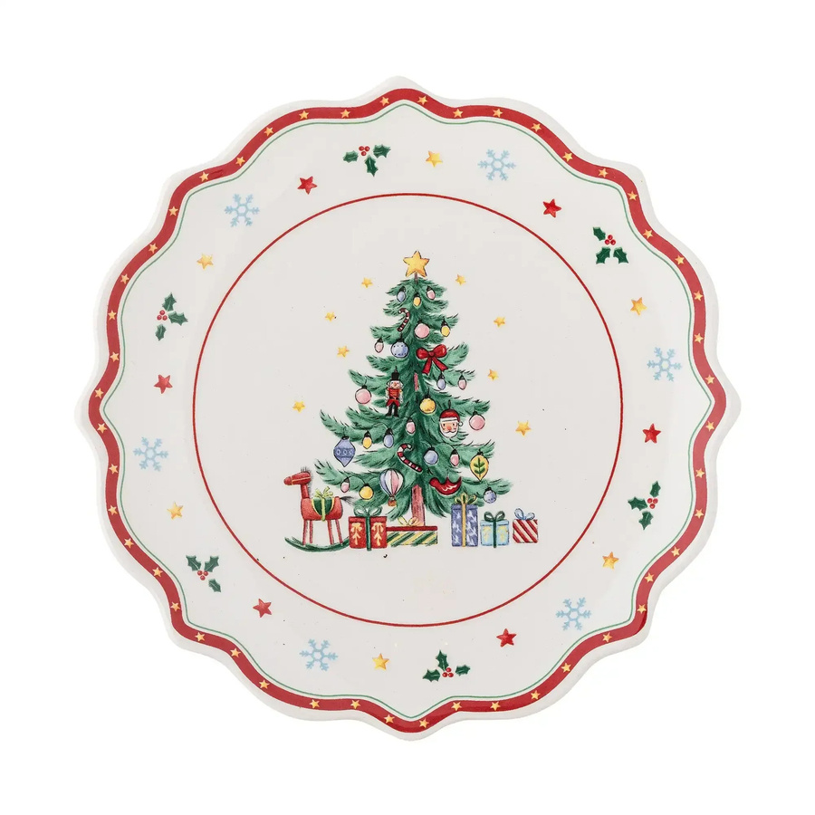 Bloomingville Keramikteller Naive in Rot, Durchmesser: 17 cm - Bild 1