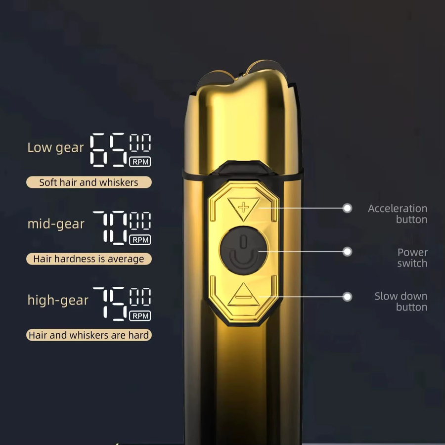 Kemei TX10 Elektrorasierer, Gold, Herren - Bild 3