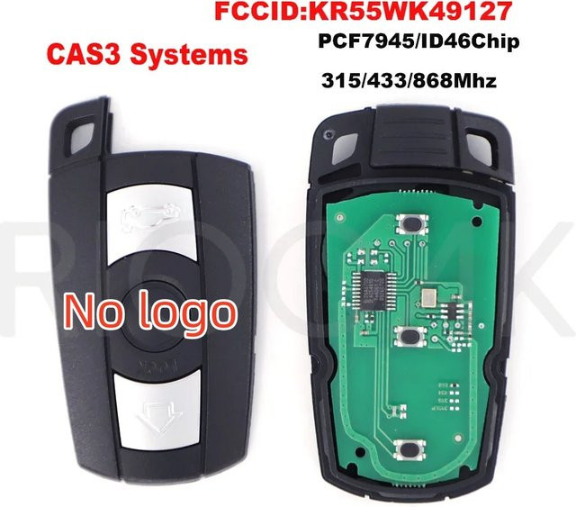 Smart Key Fernbedienung 868 MHz für BMW 1/3/5/7 Serie X5 X6 Z4 mit CAS3 System und KR55WK49127 PCF7953/ID46 Chip - Bild 1