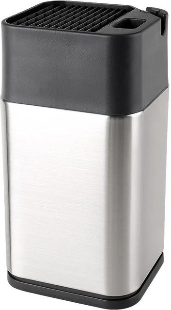 XITUO Messerhalter aus Edelstahl mit integrierter Scherenschärferfunktion in Grau/Silber - Bild 1