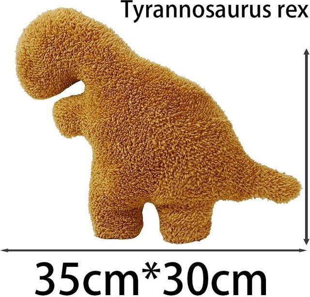 BC Pet Supplies Dino Chicken Nugget, Plüsch Kissen, Dinosaurier, ab 14 Jahren - Bild 1