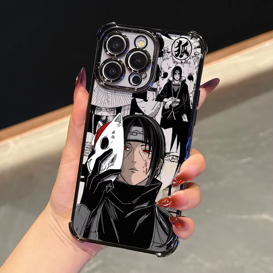 Stoßfeste Silikon Schutzhülle mit Japanischem Anime Uchiha Itachi Design für Google Pixel 8 7 10 9 Pro XL A 7A 8A 9A 10A Transparent - Bild 4