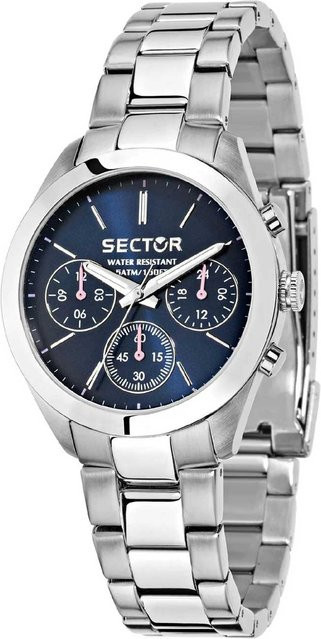 Sector Chronograph, Quarz, Edelstahl, Blau, 36 mm, Unisex - Bild 1
