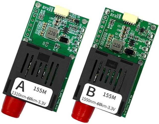Superior-FPV TTL Optical Fiber Transceiver Modul mit UART/SBUS Schnittstelle und optischem Port in Grün - Bild 1