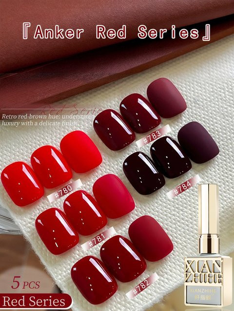 XIANZHIHE Gel-Nagellack, Rot, Glänzend - Bild 1