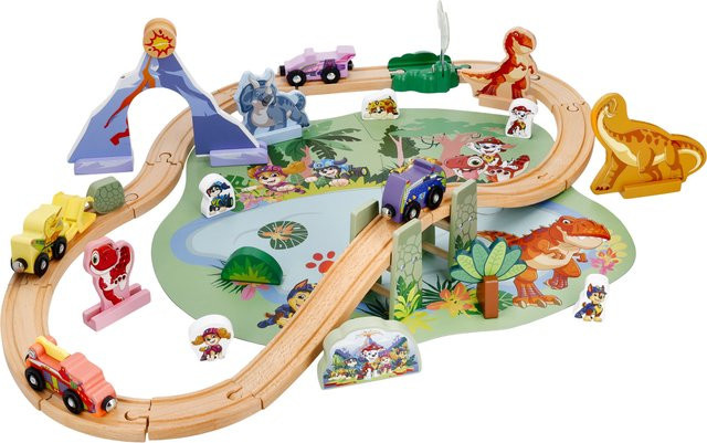 LUPILU Holzeisenbahn-Set, 53-teiliges Set, ab 2 Jahren - Bild 1