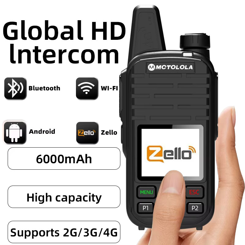 Motorola 4G LTE Zello Tragbares Handfunkgerät in Schwarz mit Android 8.1, WiFi und Bluetooth - Bild 3
