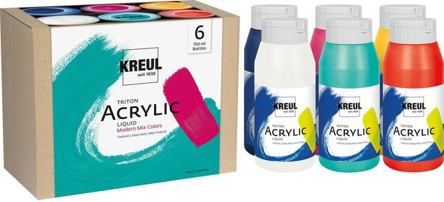 KREUL Triton Acrylfarben Set Modern Mix Colors - Bild 1