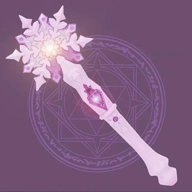 Yiran toy Prinzessin Schneeflocke Zauberstab mit Licht und Ton violett - Bild 1