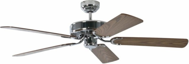 Pepeo Deckenventilator Potkuri Stahl in Eiche und Grau mit Zugkette, Durchmesser: 132 cm - Bild 1