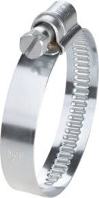 IDEAL-Schlemper Maxi-Bandstahlklemme W1 aus verzinktem Stahl in Silber, Breite: 20 mm, Spannbereich: 90-120 mm - Bild 1