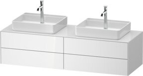 Duravit Waschtischunterschrank White Tulip in Weiß Hochglanz, Breite: 160 cm, Tiefe: 55 cm, Höhe: 40,8 cm - Bild 1