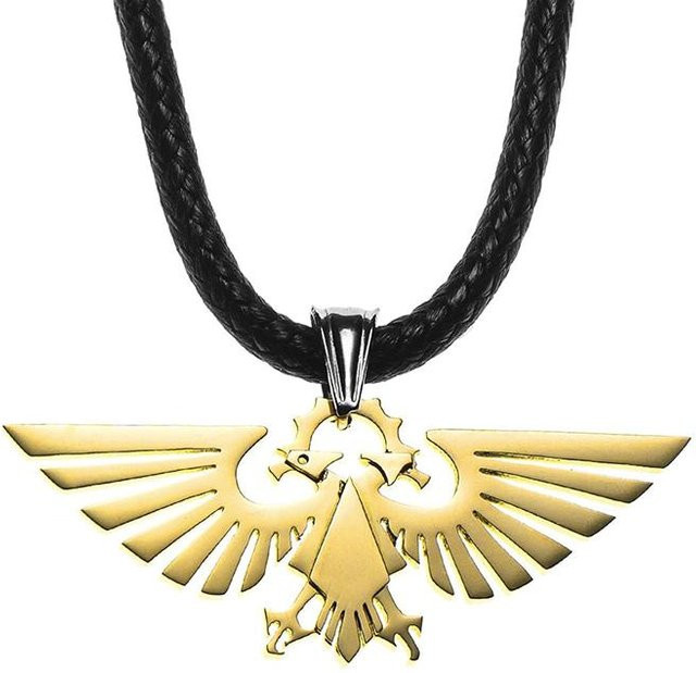 Star Trading Warhammer 40K Adler Halskette, Anhänger, Herren, beige - Bild 1