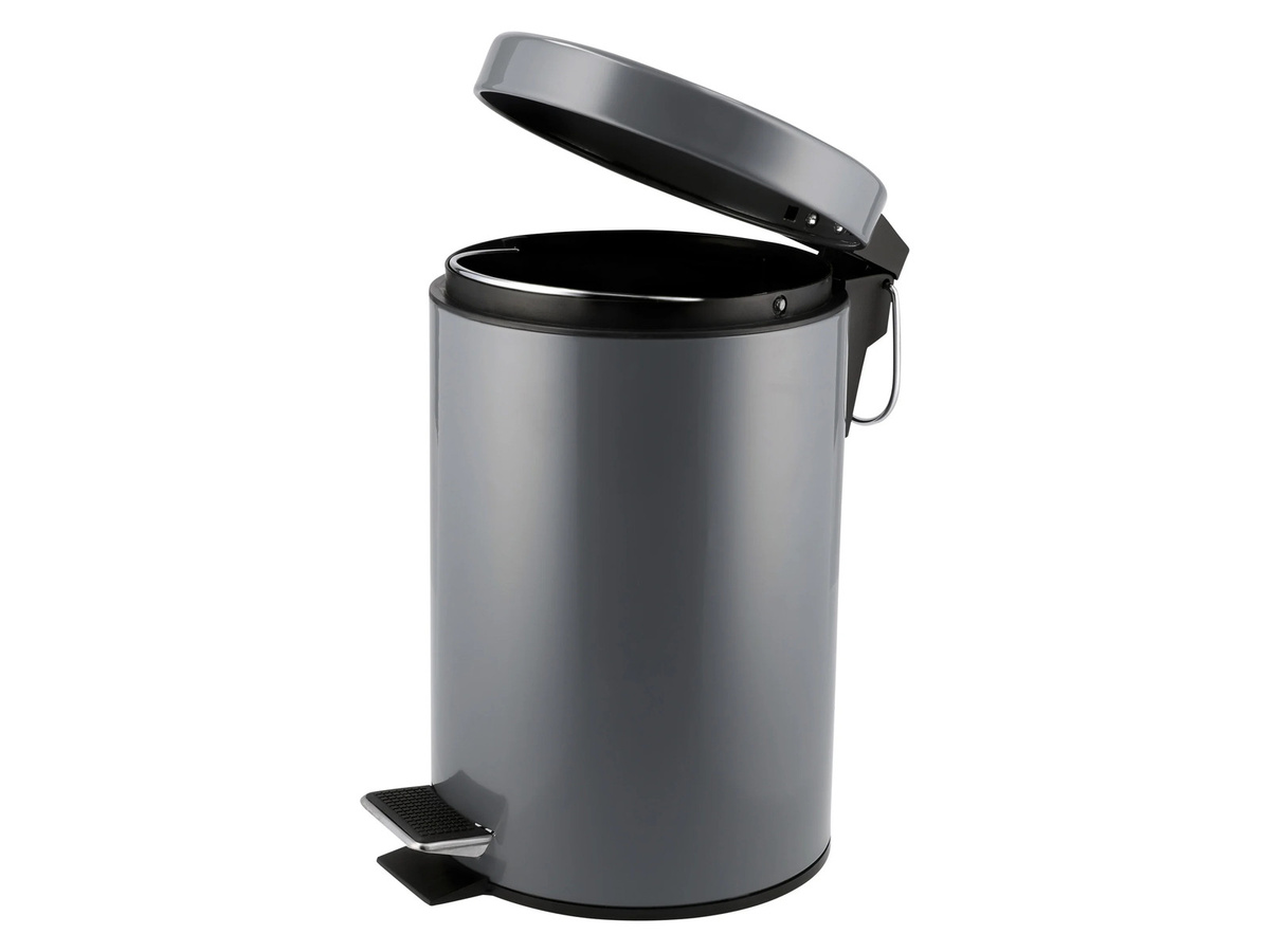 LIVARNO Kosmetikeimer mit Pedal und Soft-Close in Grau, Volumen: 3 l - Bild 3