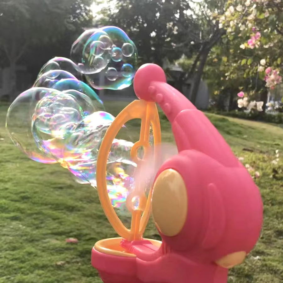 CONUSEA Seifenblasenmaschine, elektrische Seifenblasenpistole, Rosa / Pink - Bild 3