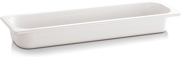 APS GN 1/4 Behälter ECO LINE aus Melamin in Weiß, GN 2/4, 3 l, B: 16,2 cm, T: 53 cm, H: 6,5 cm - Bild 1