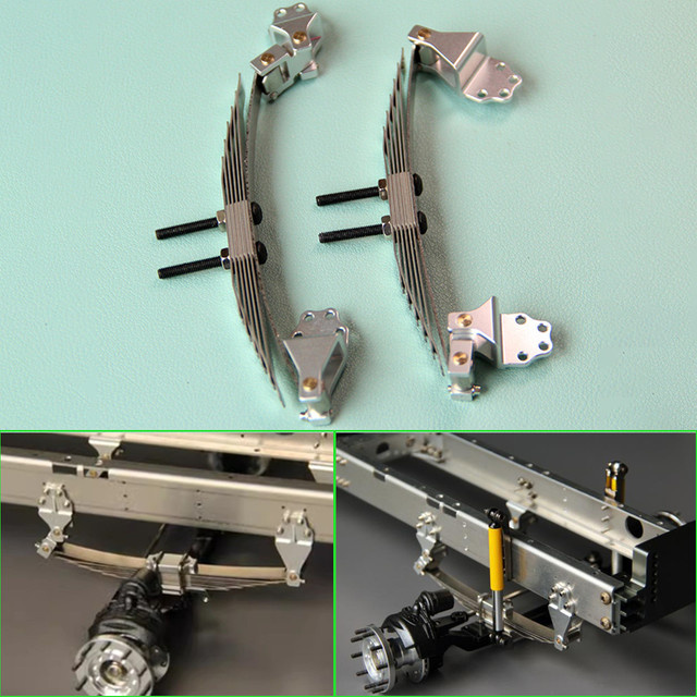 Tamiya Metall Simulation Stoßdämpfer Stahlplatte, 1:14, Zubehör - Bild 1